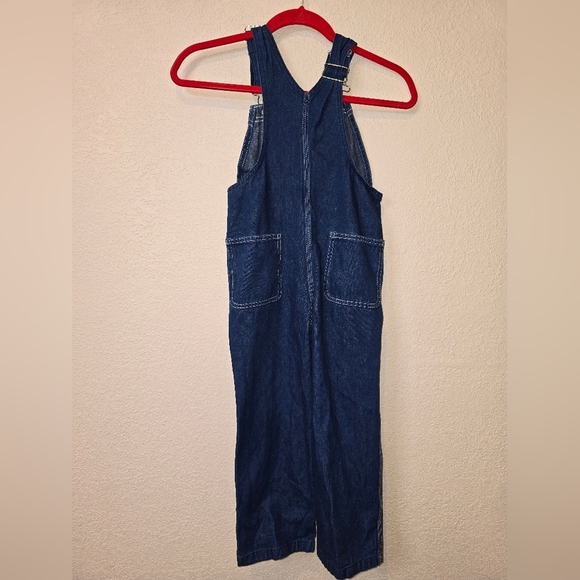 Liberty Boy's Blue Denim Bib Overalls Sz 7R-Outdoor Farm Life Casual Playwear - Picture 7 of 8